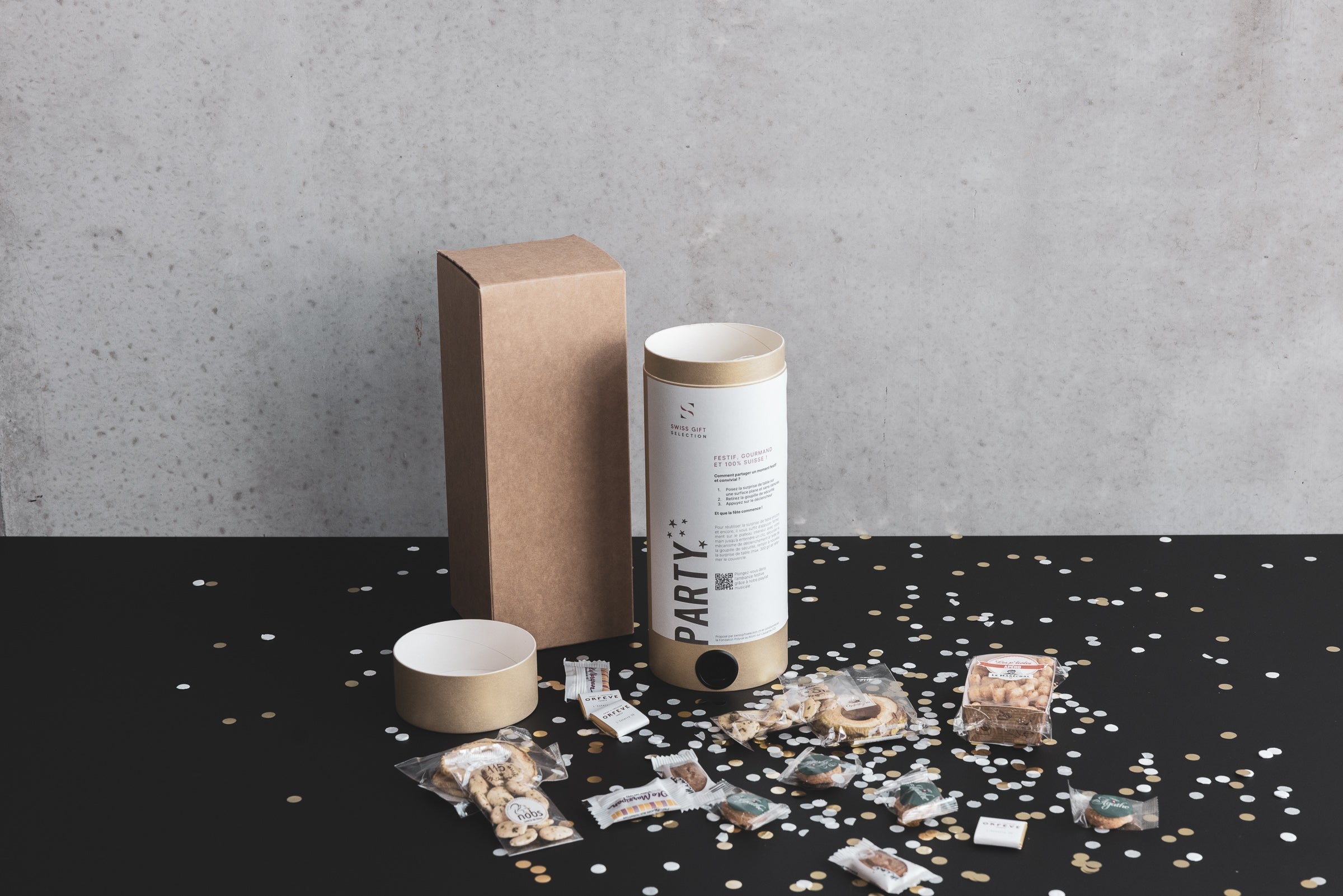 PARTY : le nouveau coffret festif, gourmand et durable de SWISS GIFT SELECTION